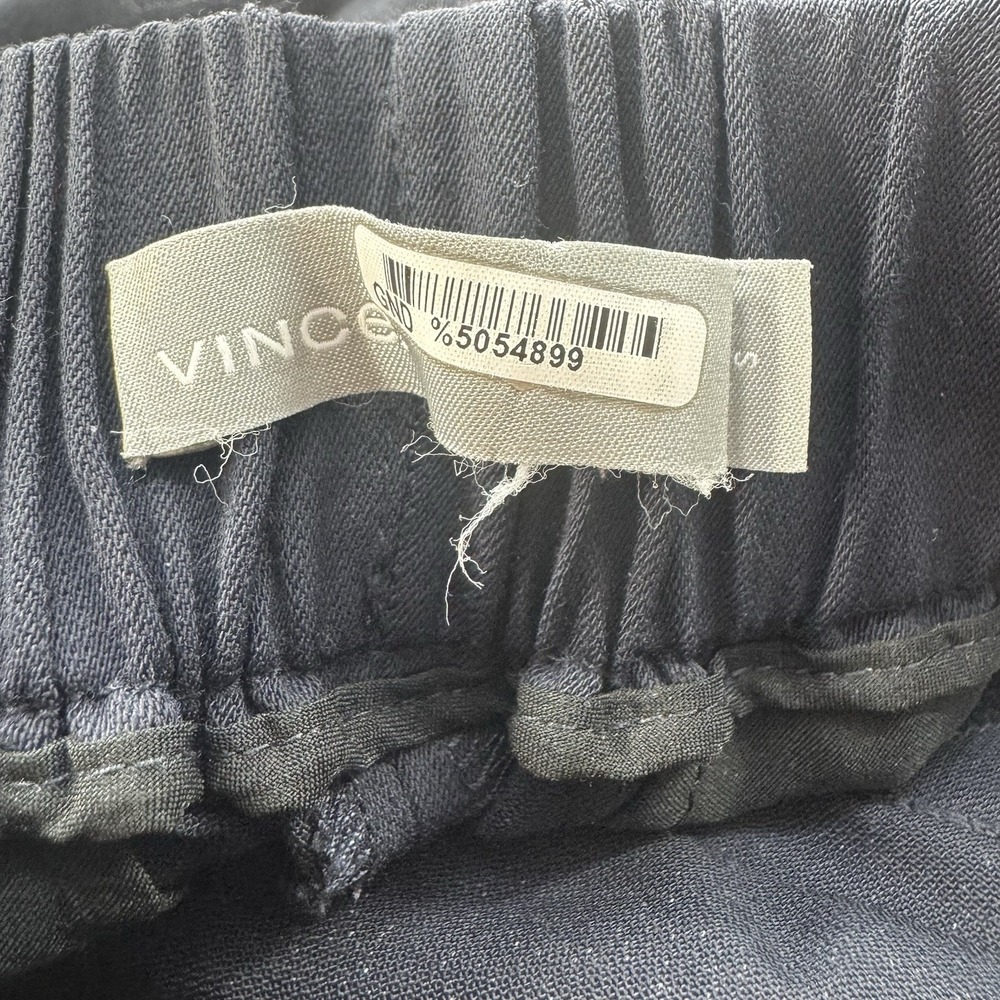 Vince Pants Womens‎ Small Dark Blue Viscose Blend Cuffed Ankle Straight Leg - Picture 2 of 13